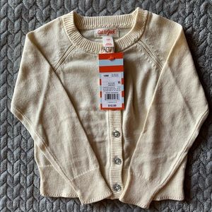 Cream Cardigan with Jewel Buttons from Cat and Jack in 18M